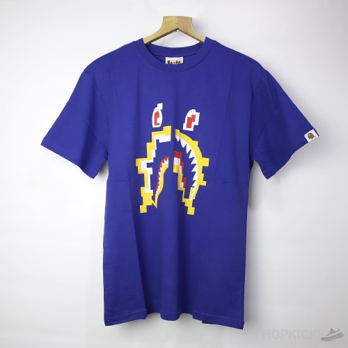 Bape Digital Shark Navy T-Shirt